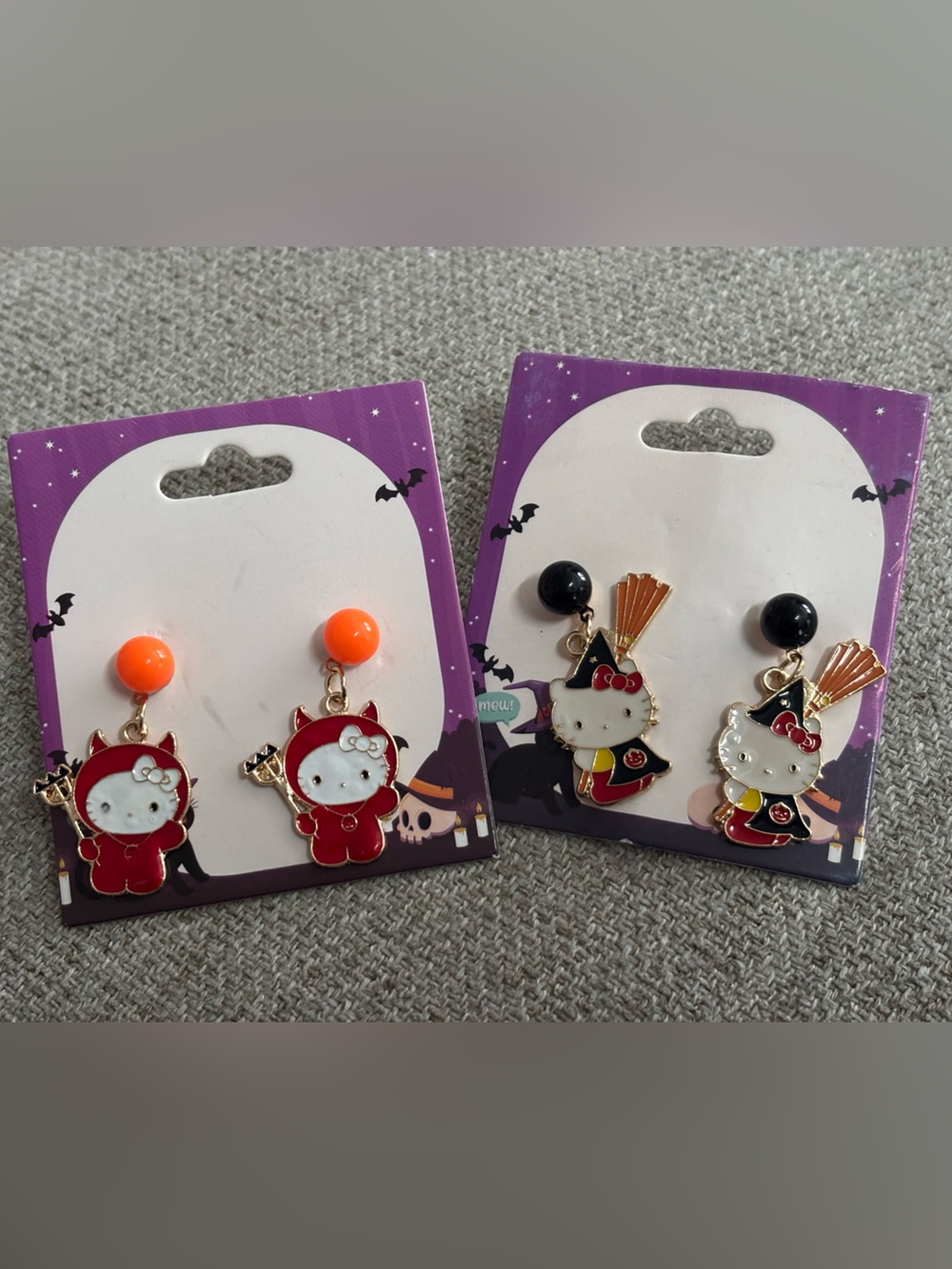 Hello Kitty Halloween Enamel Earring Bundle